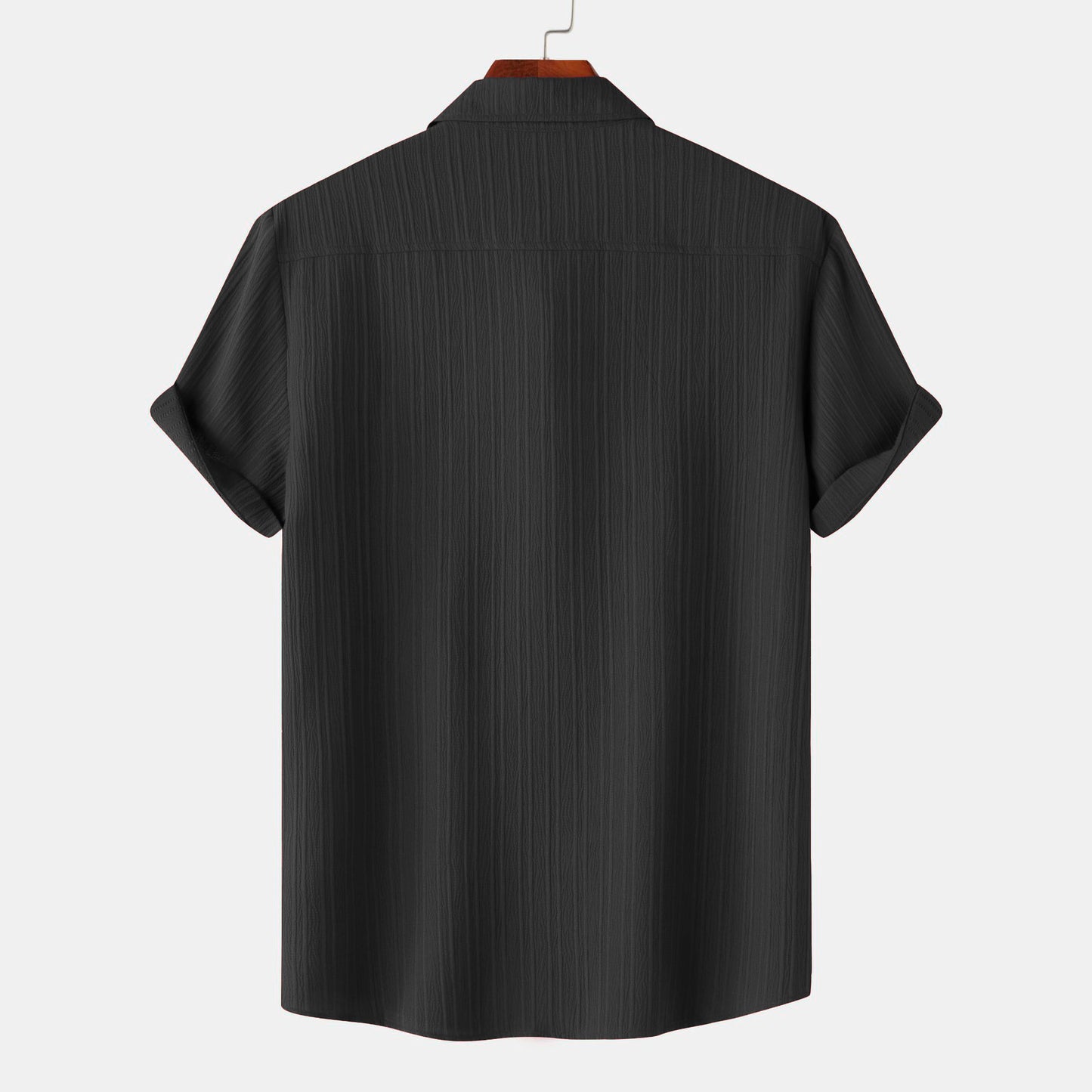 Black Color Lining Structure Shirt
