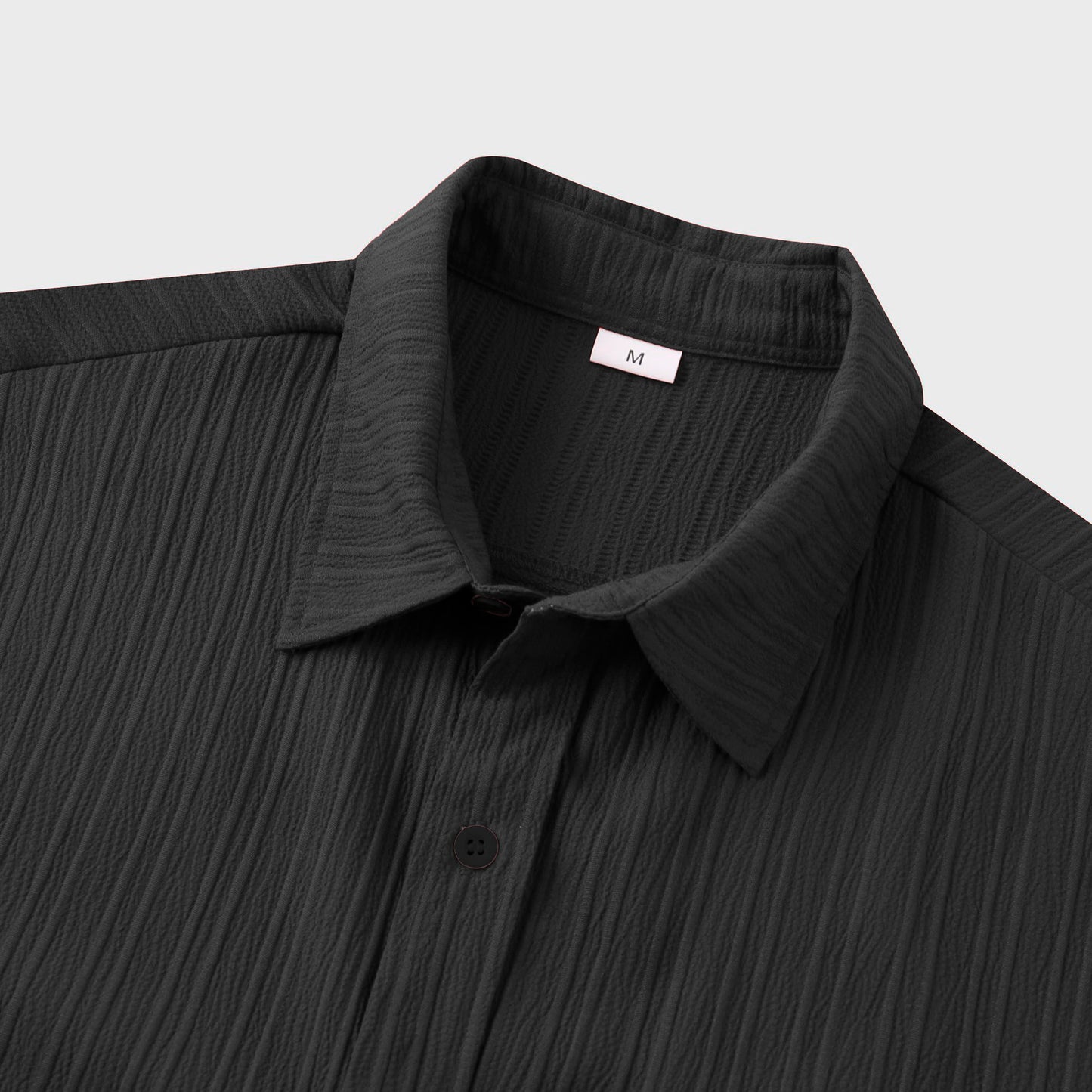 Black Color Lining Structure Shirt