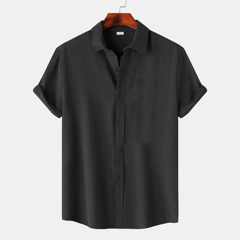 Black Color Lining Structure Shirt