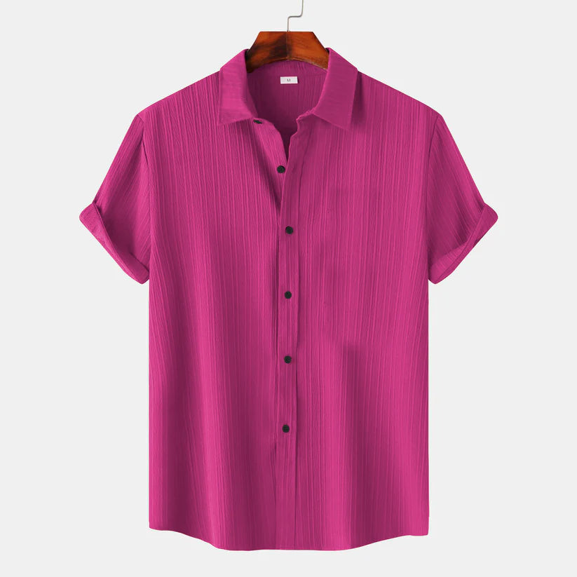 Modern Pink Color Lining Structured Shirt