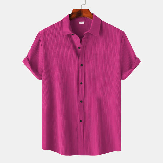 Modern Pink Color Lining Structured Shirt